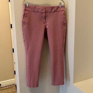 Pink skinny ankle pants